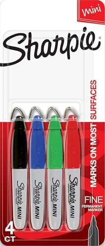Sharpie Mini Permanent Markers 4-Ct Fine Point Assorted Colors Deal