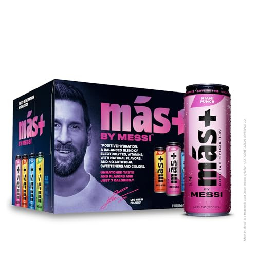 Más+ by Messi Sports Drink 12oz Variety Pack 12-pack
