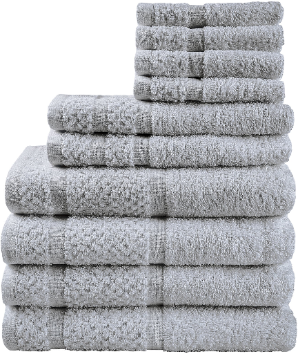 Mainstays 10-Piece 100% Cotton Towel Set