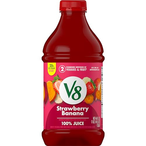 V8 100% Juice (Strawberry Banana) 9 x 46-Oz