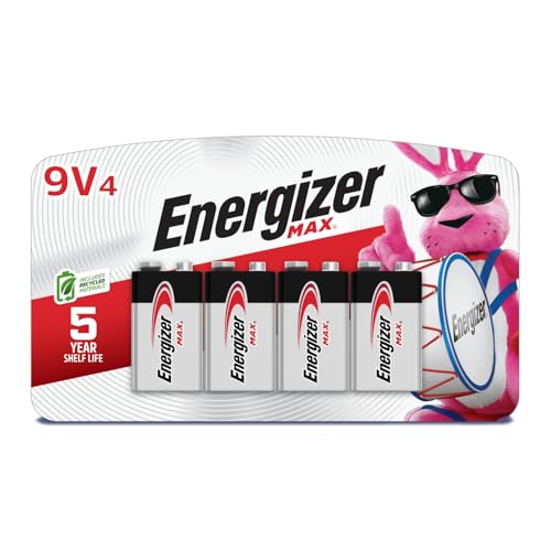 Energizer Alkaline MAX 9V Batteries 4-Pack Deal