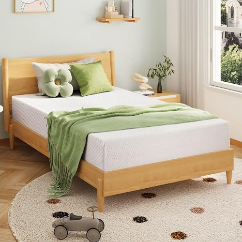 EGOHOME 8 Inch Twin Memory Foam Mattress with Cooling Green Tea Gel