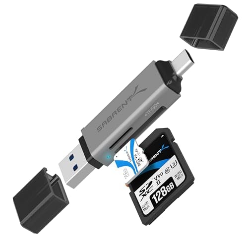 SABRENT USB 3.0 / Type-C microSD / SD Memory Card Reader 5Gbps Deal