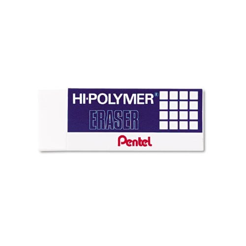Pentel Hi-Polymer Block Erasers 3-Pack (White)