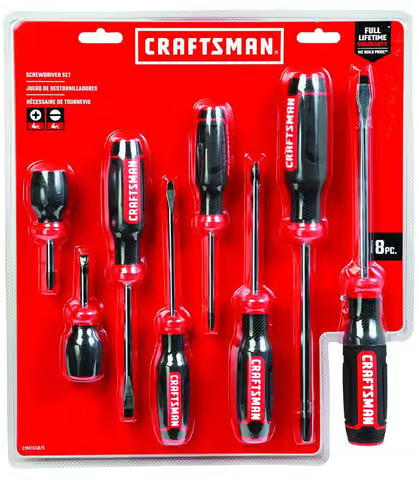 Craftsman Phillips/Slotted Multi-Bit Screwdriver Set 8 pc Deal