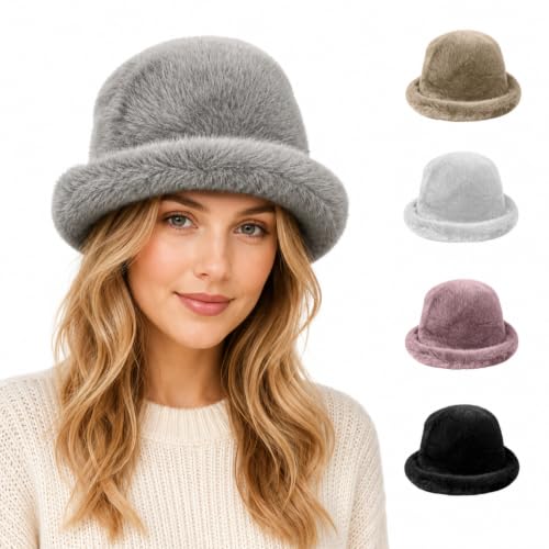 Fuzzy Bucket Rolled Brim Hat Deal