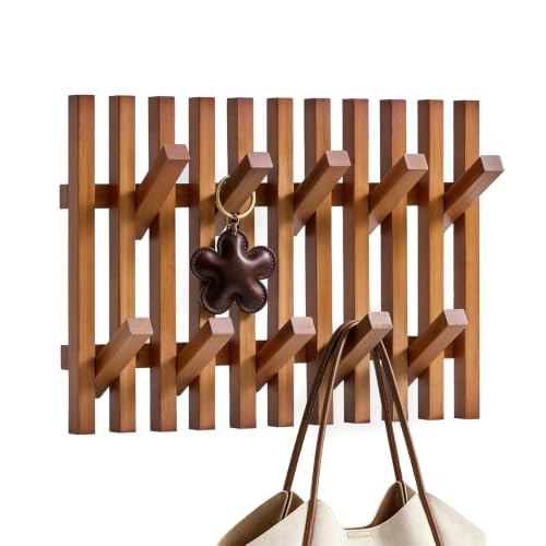 AMADA Bamboo Coat Rack Wall Mount