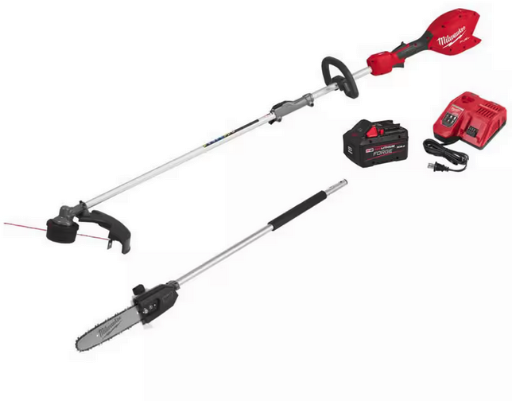 Milwaukee M18 FUEL 18V 16 in. Brushless Cordless QUIK-LOK String Trimmer 8.0 Ah FORGE Kit w/ Pole Saw Attachment Deal