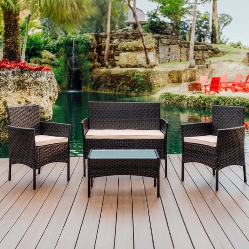 Nestl 4-Person Outdoor Seating Group with Cushions Deal