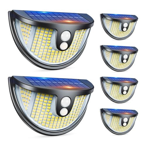 BONLION Outdoor Solar Motion Sensor Lights 6-Pack Deal