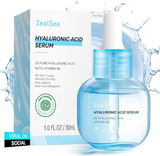 ZealSea Hyaluronic Acid Serum for Face, 1 Oz. Deal