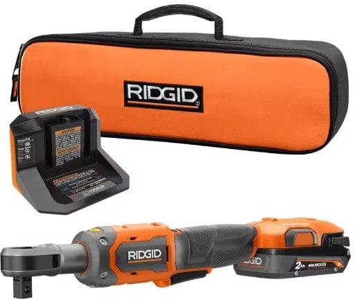 RIDGID 18V Brushless Cordless 1/2 in. Ratchet Kit with 2.0 Ah Battery and Charger Deal