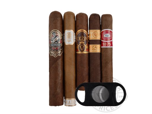 Luxury Smokes 5 Cigar Collection + Cutter