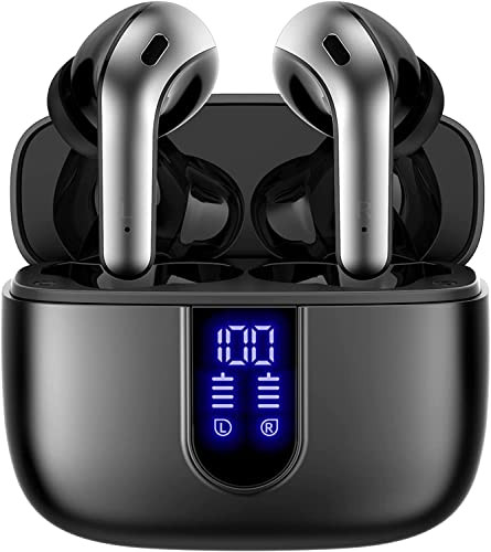 TAGRY Bluetooth 5.3 Headphones with 60H Playtime and IPX7 Waterproof