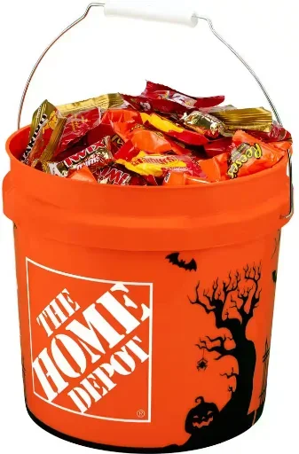 2-Gal Home Depot Halloween Bucket (Orange) Deal
