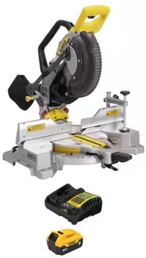 DeWalt 20V MAX XR Cordless 10 in. Dual Bevel Fixed Miter Saw with 5.0 Ah Battery Deal