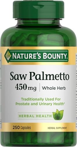 Nature's Bounty Saw Palmetto 450mg Capsules 250-Count