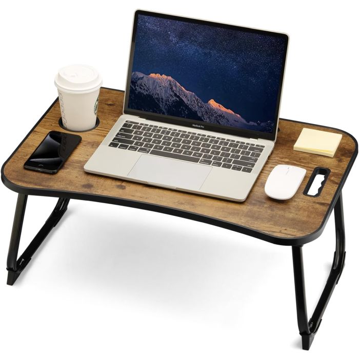 Foldable Lap Desk with Cup Holder
