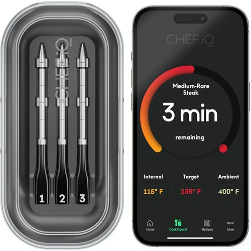 3-Probe Chef iQ Sense Smart Wireless Meat Thermometer