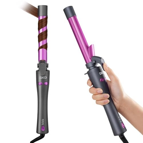 SKG Automatic Rotating Curling Iron, 1-Inch Ceramic Barrel Deal