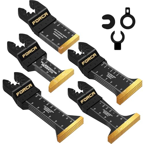 FORCA 25pcs Titanium Oscillating Tool Blades