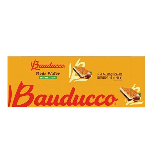 Bauducco Mega Hazelnut Cream Wafers 24-Pack