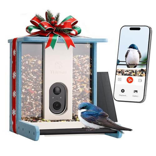 TT Nature Solar Powered HDPE Smart Bird Feeder with Camera