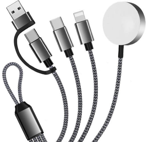 3 in 2 USB C Charger Cable for Apple Watch/iPhone/Airpods