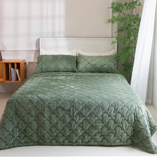 Lightweight Velvet Quilt Set - 3 Piece