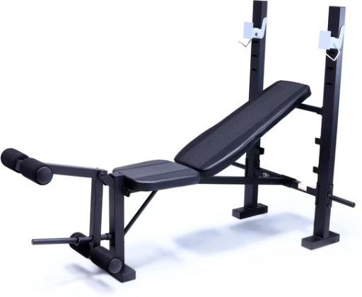 Athletic Works Standard Weightlifting Bench & Rack Combo w/ Leg Press
