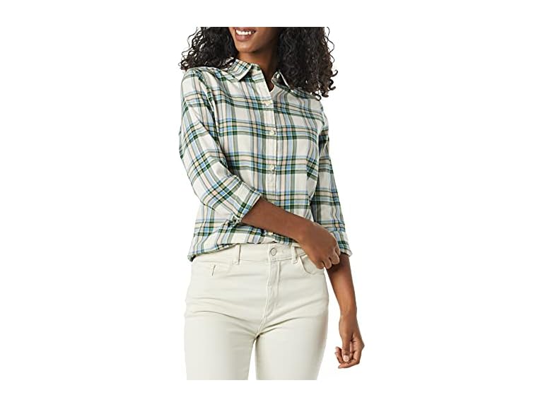 Amazon Essentials Women Long-sleeve Flannel Shirt Deal