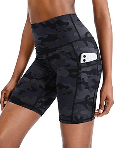 Soothfeel Women's 8" High Waist Yoga Shorts w/ Side Pockets