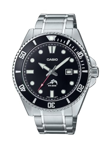 Casio MDV106 Series 44mm Analog Stainless Steel Watch