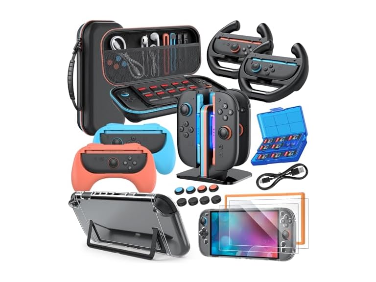 20-in-1 Bundle Case for Nintendo Switch 2 (Black)