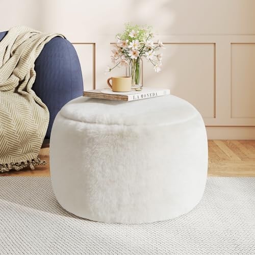 Gericco Round Stuffed Pouf Ottoman Deal