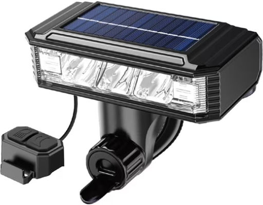 Solar Bike Light with Horn, 4000LM 2000mAh Deal