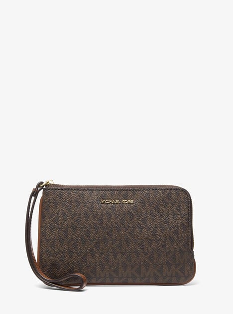Michael Kors Jet Set Travel Small Signature Logo Wristlet Deal