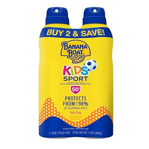 Banana Boat Kids Sport SPF 50 Sunscreen Spray 2-Pack 6-Oz Deal