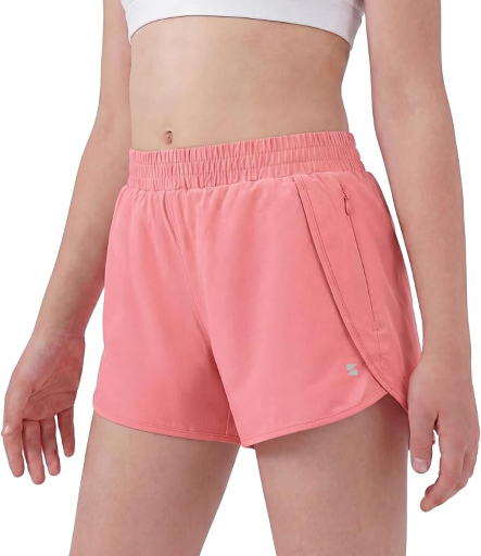 Stelle Kids Athletic Shorts with Zipper Pockets Deal