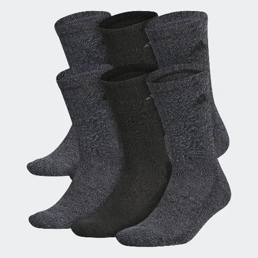 adidas Athletic Cushioned Crew Socks 6 Pairs Deal