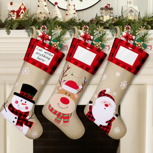 DeckTheHalls Christmas Stockings - 3 PCS