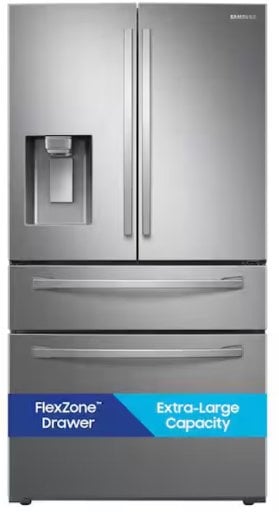 Samsung 28 cu. ft. Standard Depth 4-Door French Door Smart Refrigerator Deal