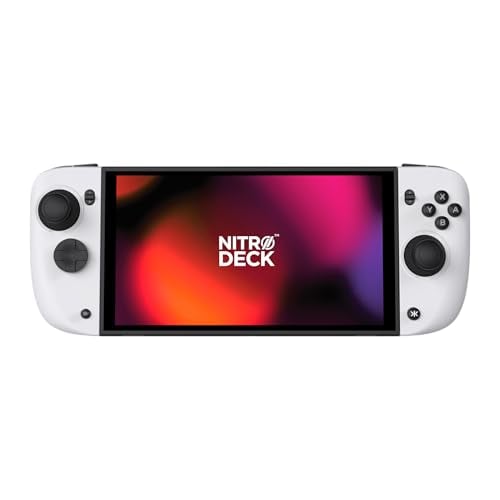 CRKD Nitro Deck 2 Handheld Grip & Pro Controller for Nintendo Switch 2 (White Edition)