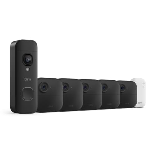 Blink Outdoor 4 and Battery Doorbell 2K+ 5 Cameras + Doorbell (Black) Deal