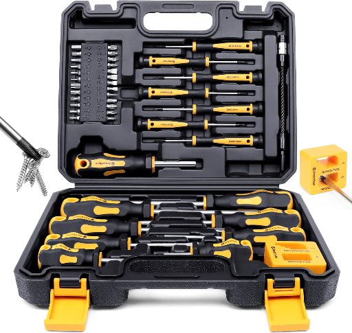 43-Piece Amartisan Magnetic Screwdrivers Set w/ Case