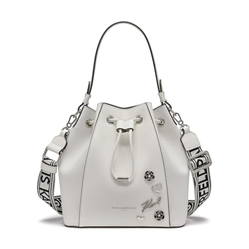 Karl Lagerfeld Paris Adele Bucket Bag (White or Black) Deal