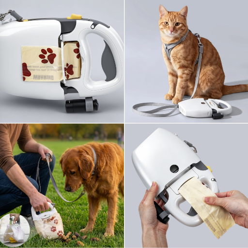 Furrbby 4-in-1 Pet Leash w/Poop Bag Compartment and LED Light Deal