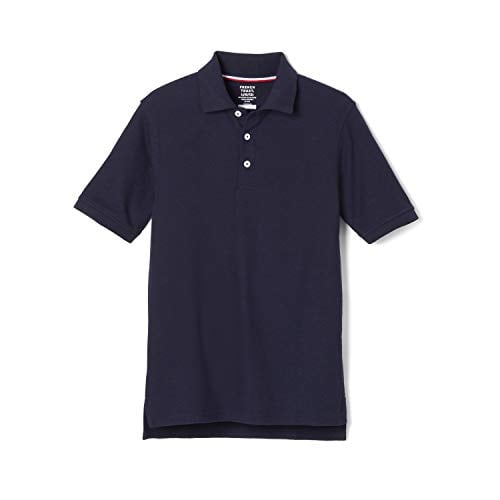 French Toast Unisex Kids Short Sleeve Pique Polo Shirt Navy 1820H