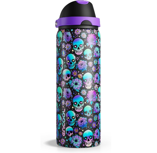 Halloween Insulated Water Bottle with Straw