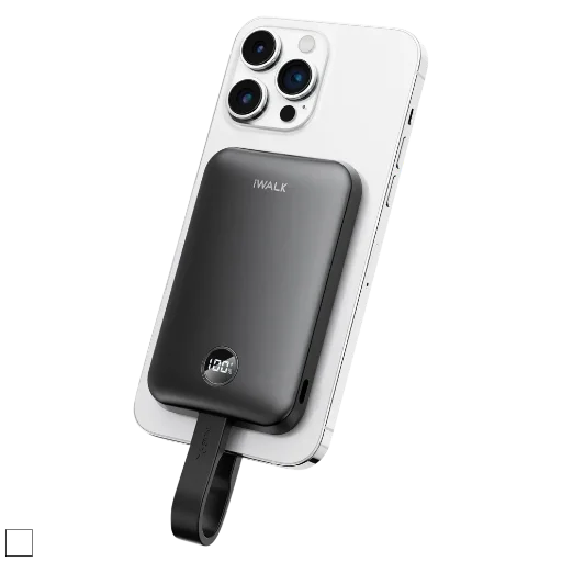 iWalk PowerHybrid 10000mAh Wireless Power Bank with USB-C and Lightning Cables
